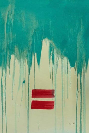 RAPHAËL MONNET - EMERALD RAIN N°2 - XXL, Antiquités & Art