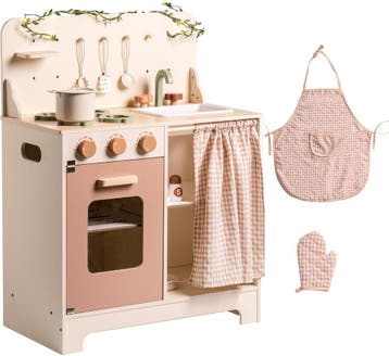 Houten Kinderkeuken | Retour deal, sla nu je slag!, Verzenden, Zo goed als nieuw, Hout, Speelkeuken