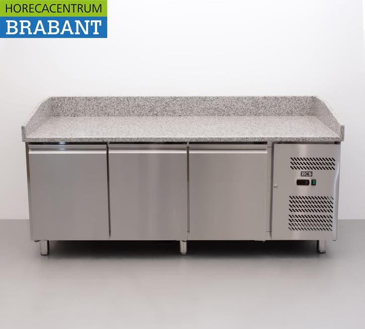 Établi à pizza en acier inoxydable Établi réfrigéré 202 cm, Zakelijke goederen, Horeca | Keukenapparatuur, Verzenden