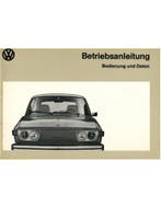 1973 VOLKSWAGEN 412E INSTRUCTIEBOEK DUITS, Auto diversen, Handleidingen en Instructieboekjes