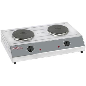 Tafelfornuis | 2 Platen (Ø190mm) | 3kW | 650x400x155(h)mm, Verzenden, Nieuw in verpakking
