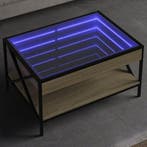vidaXL Salontafel met Infinity LED 70x50x38 cm sonoma, Verzenden, Nieuw