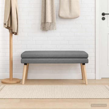 vidaXL Dubbel-laags bank Donkergrijs 110 x 40 x 47 cm Stof, Verzenden, Nieuw