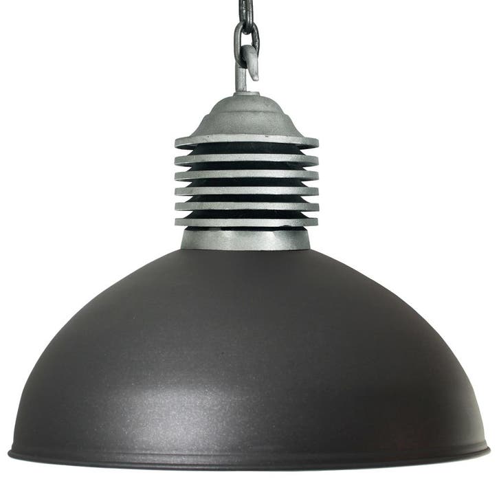 Industriële lampen Hanglamp Old Industry XXL Antraciet, Huis en Inrichting, Lampen | Hanglampen, 75 cm of meer, Nieuw, Metaal