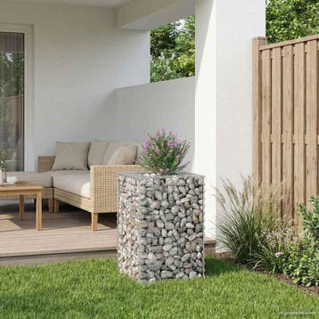 vidaXL Gabion verhoogd bed 50 x 50 x 80 cm Gegalvaniseerd, Tuin en Terras, Verzenden, Nieuw
