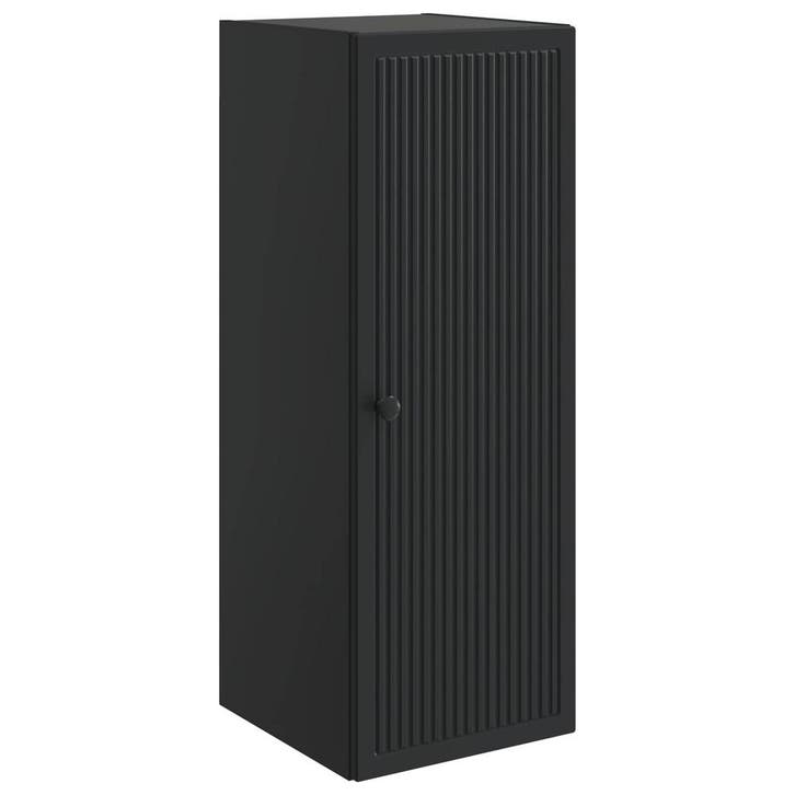 vidaXL Wandkast Zwart 33 x 34,5 x 90 cm Bewerkt hout, Huis en Inrichting, Kasten | Overige, Nieuw, Verzenden