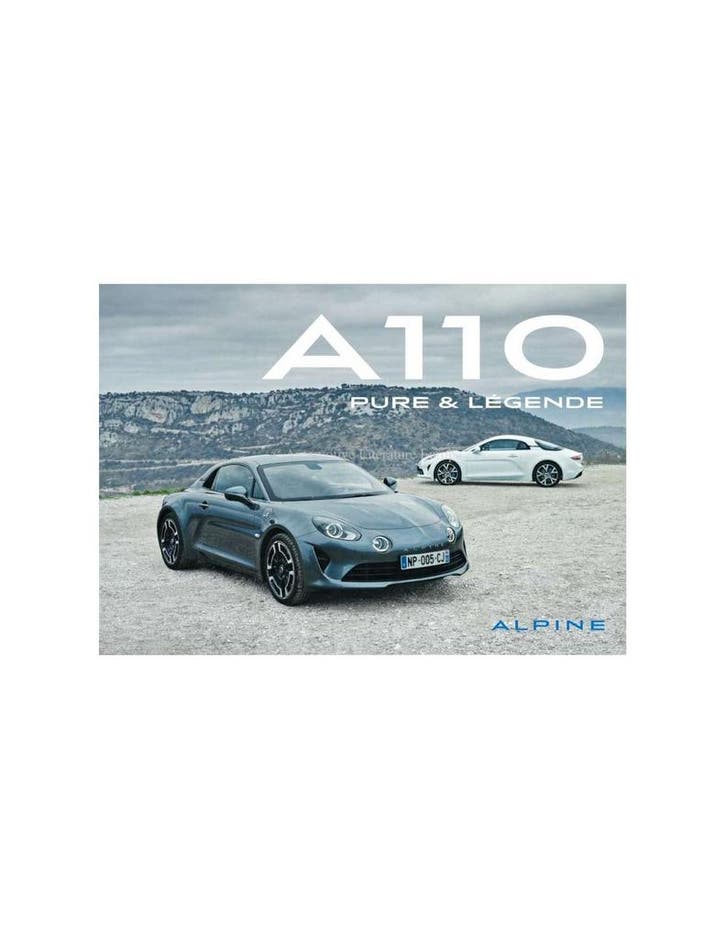 2018 ALPINE A110 BROCHURE DUITS, Livres, Autos | Brochures & Magazines, Enlèvement ou Envoi