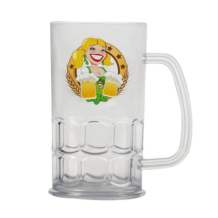 Oktoberfest Bierpul Plastic 400ml, Hobby en Vrije tijd, Feestartikelen, Nieuw, Verzenden