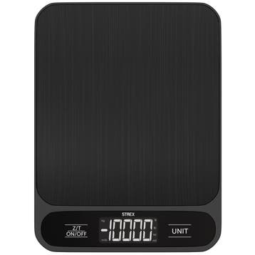 Strex Keukenweegschaal Digitaal - 1 g tot 10 kg - Zwart, Verzenden