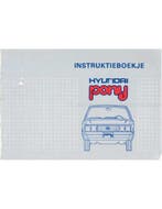 1981 HYUNDAI PONY INSTRUCTIEBOEKJE NEDERLANDS