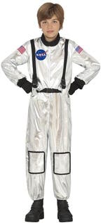 Astronauten Pak Zilver Jongen, Verzenden, Nieuw