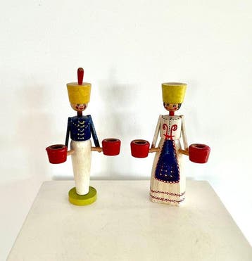 Kerstdecoratie VEB Vero (2) - Lichterengel & Bergmann - Hout, Nieuw
