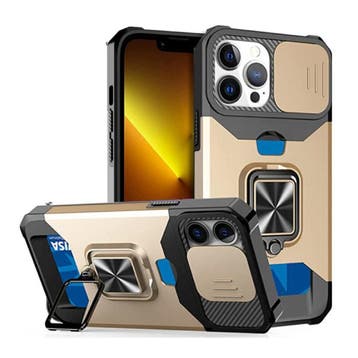 iPhone XS Max - Card Slot Hoesje met Kickstand en Camera, Verzenden, Nieuw