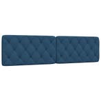 vidaXL Hoofdbordkussen 200 cm stof blauw, Verzenden