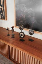 NO RESERVE PRICE - Spinning tops (3) - Gasing - Draaitol -, Antiek en Kunst