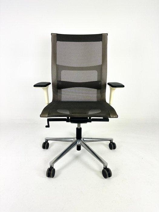 ICF - Chaise - UNA PLUS - Aluminium, Textile, Antiquités & Art, Antiquités | Meubles | Chaises & Canapés