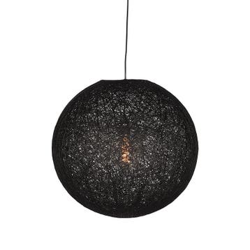 Hanglamp Twist | Zwart | Vlas | L LABEL51, Verzenden, Nieuw in verpakking