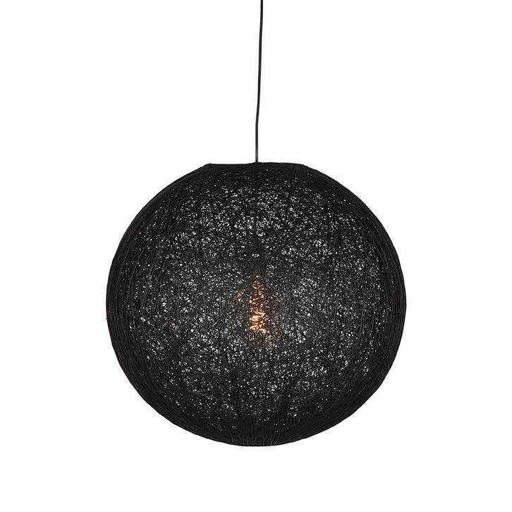 Hanglamp Twist | Zwart | Vlas | L LABEL51, Zakelijke goederen, Horeca | Keukenapparatuur, Nieuw in verpakking, Verzenden
