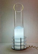 Tafellamp - Staal, Glas
