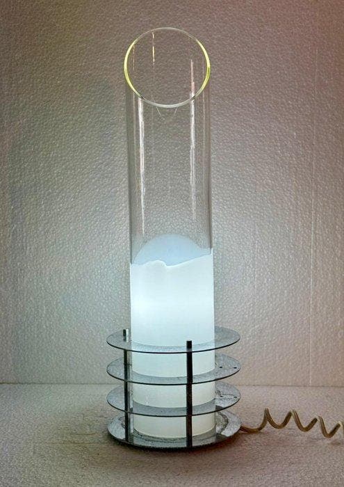 Tafellamp - Staal, Glas, Antiek en Kunst, Antiek | Verlichting