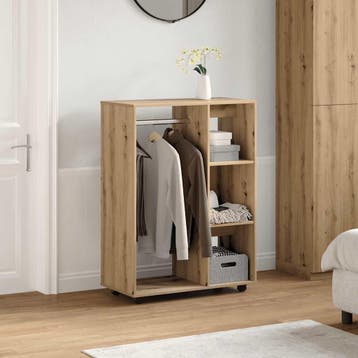 vidaXL Kledingkast 80x40x110 cm bewerkt hout artisanaal, Verzenden