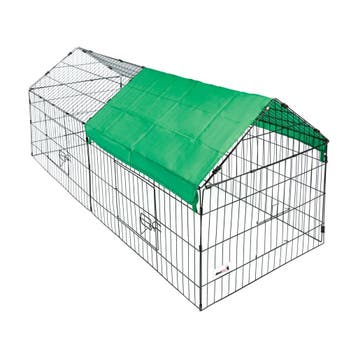 MaxxPet Konijnenhok - Konijnenren met Zonnescherm 185x75x..., Animaux & Accessoires, Ophalen of Verzenden