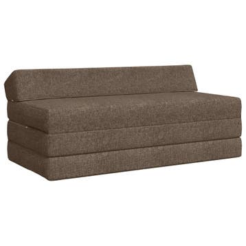 vidaXL Vouwbare Sofa Bed Taupe 120 x 60 x 49 cm Stof, Huis en Inrichting, Verzenden, Nieuw