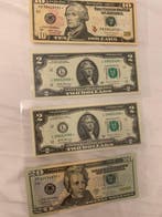 Verenigde Staten van Amerika. - 4 Banknotes - 2017 - all, Postzegels en Munten, Bankbiljetten | Europa | Niet-Eurobiljetten