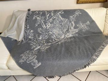 san leucio - Exclusieve wolplaid, dubbelzijdig, met een