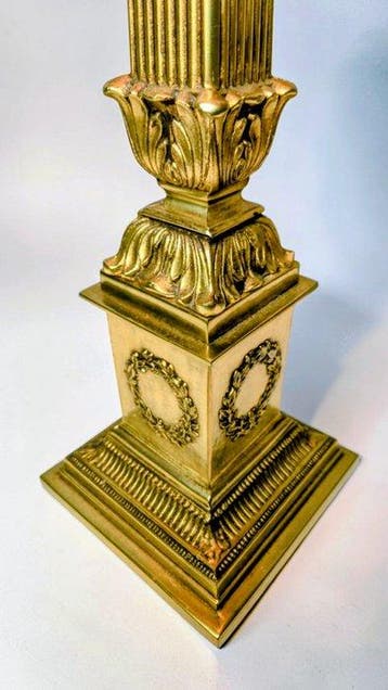Lampe de table - XL Franse Empire Lamp - 77 cm - Laiton