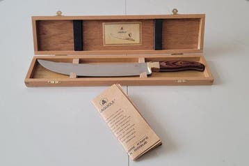Laguiole L eclair - Tafelmessenset - Hout, Messing, Staal -
