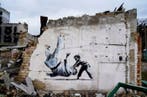Banksy (1974) - Timbre et Carte Premier Jour FCK PTN (, Antiek en Kunst, Kunst | Schilderijen | Modern