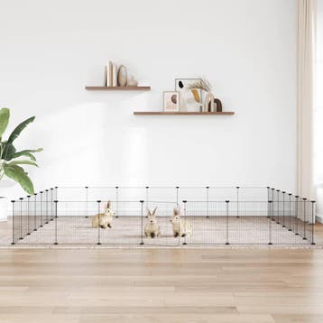 vidaXL Huisdierenkooi met deur 28 panelen 245x245x35 cm, Verzenden, Nieuw