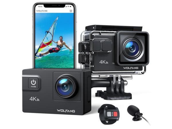 Veiling - WOLFANG GA300 Actie Camera, Audio, Tv en Foto, Actiecamera's, Gebruikt