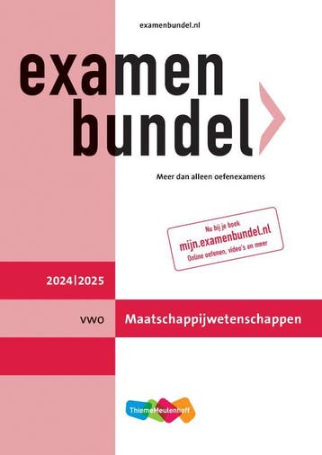 Examenbundel / Maatschappijwetenschappen vwo 2024/2025, Verzenden, Gelezen, K.M. Vossen