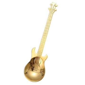 Fako Bijoux - Theelepel / Koffielepel Gitaar - Goud - 1 Stuk, Verzenden, Nieuw