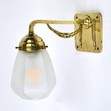 Lampe murale - Verre, Laiton