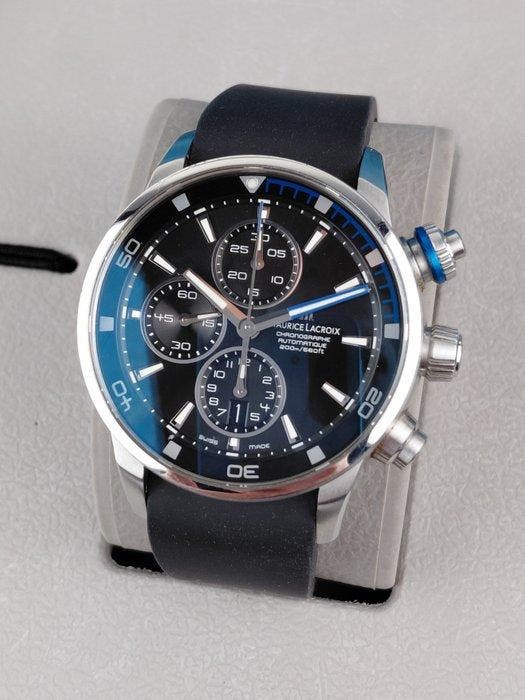 Maurice Lacroix - Pontos S - Automatic - Chronograph - Date, Handtassen en Accessoires, Horloges | Heren