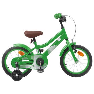 vidaXL Kinderfiets 14 Inch voor 3-5 jaar oud Groen, Verzenden