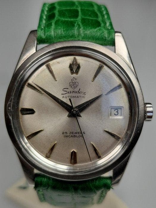 Sandoz - Classic Date Automatic - Sans prix de réserve - As, Handtassen en Accessoires, Horloges | Heren