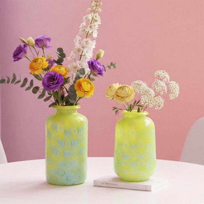 Cloudnola - Vase - Ensemble de 2 vases en verre soufflé à la, Antiquités & Art, Art | Objets design