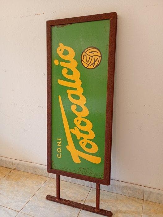 Totocalcio - Totocalcio-uithangbord - Sisal - Reclamebord -, Collections, Collections Autre