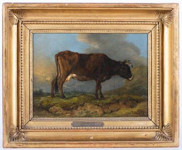 Jean-François Legillon (1739-1797) - Une vache brune, vue de