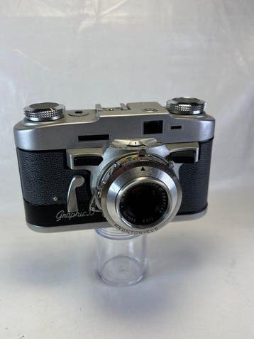 Graflex Graphic 35 ( 1955/1957 ) + lederen tas Appareil, Nieuw