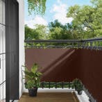 vidaXL Balkonscherm Bruin 100 x 500 cm Oxford Stof, Tuin en Terras, Verzenden, Nieuw