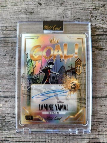 2026 Wild Card SuperChrome Lamine Yamal 1/1 Gesigneerde, Nieuw
