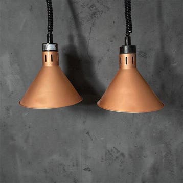 Hendi - Plafondlamp (2) - Aluminium, Plastic