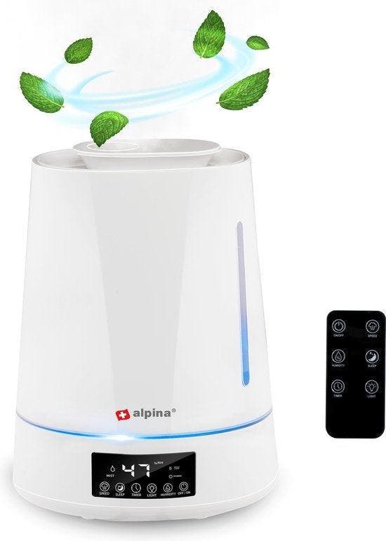 2dekans | alpina Luchtbevochtiger 4L - Humidifier - Aroma, Audio, Tv en Foto, Afstandsbedieningen, Ophalen of Verzenden
