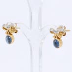 Boucles doreilles cloutées - 18 carats Or jaune, Or blanc