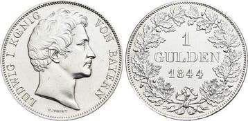 Gulden 1844 Bayern Ludwig I 1825-1848, Verzenden, België